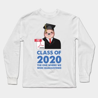 Sloth Class of 2020 Graduation Day Long Sleeve T-Shirt